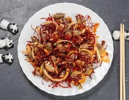 Куриные сердечки с острым перцем